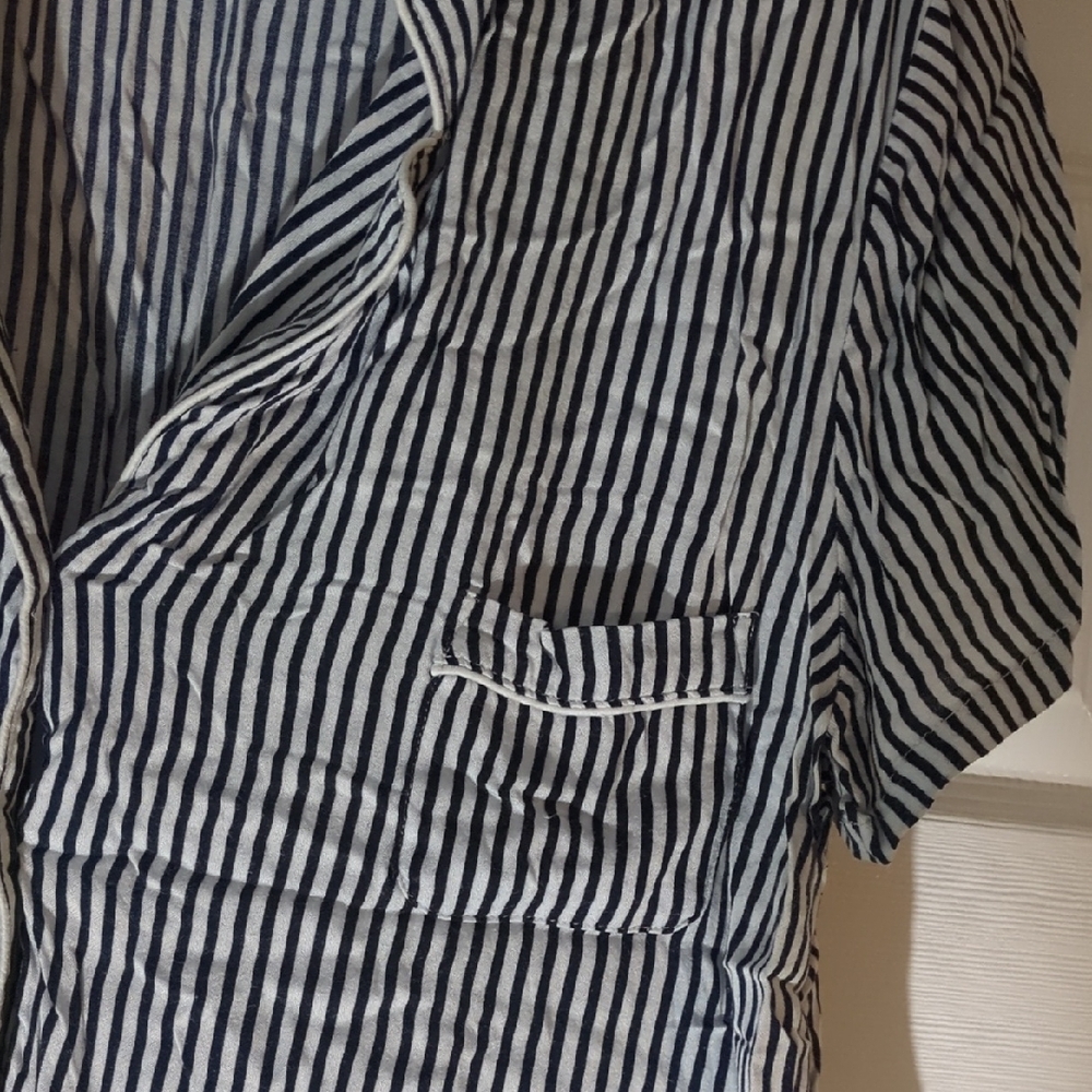 Splendid Navy and White Striped Lounge Shorts - Picture 7 of 8